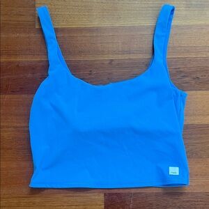 Vuori Blue Crop Top